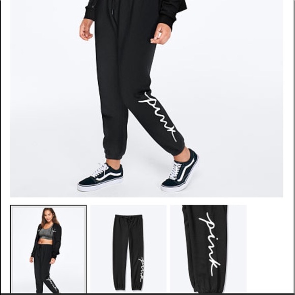 Vs pink lounge campus pullover classic pant script - Picture 2 of 11